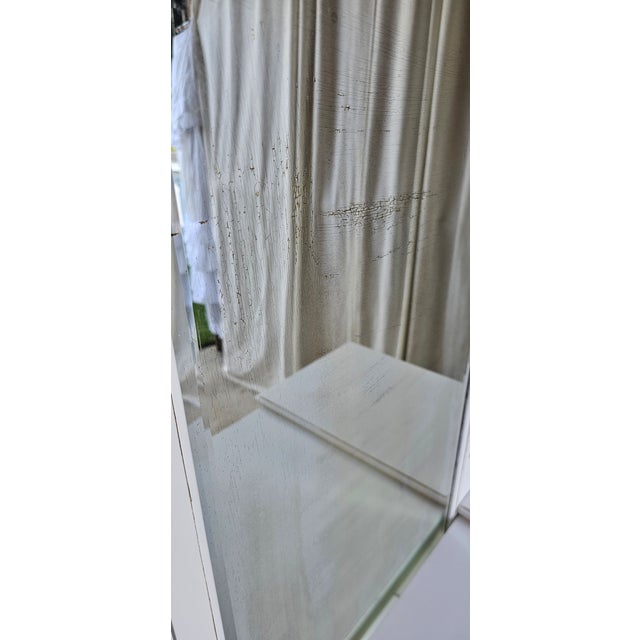 Vintage Vanity 3 Mirrors, 1930's, White Romantic Style For Sale - Image 15 of 16