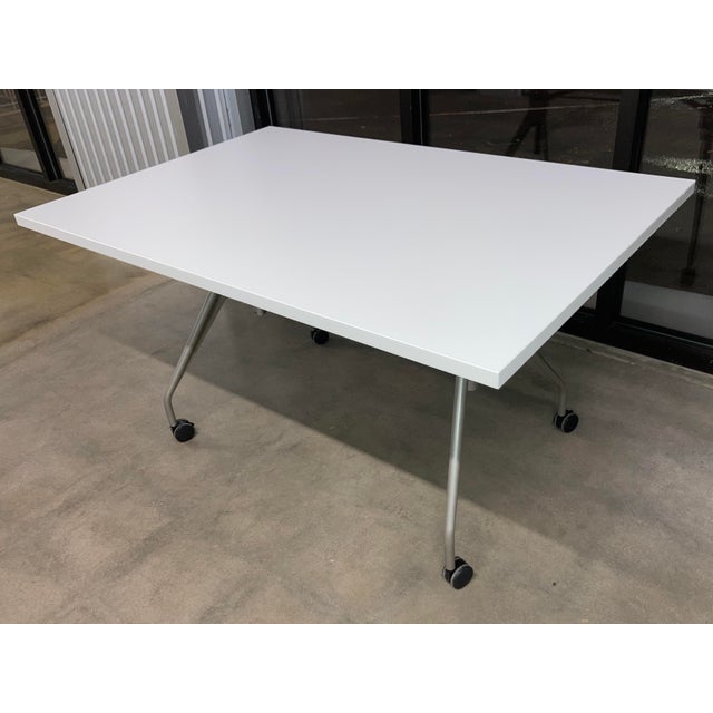 MidCentury Modern Eames Aluminum Group Style Model “Envelop” Desk