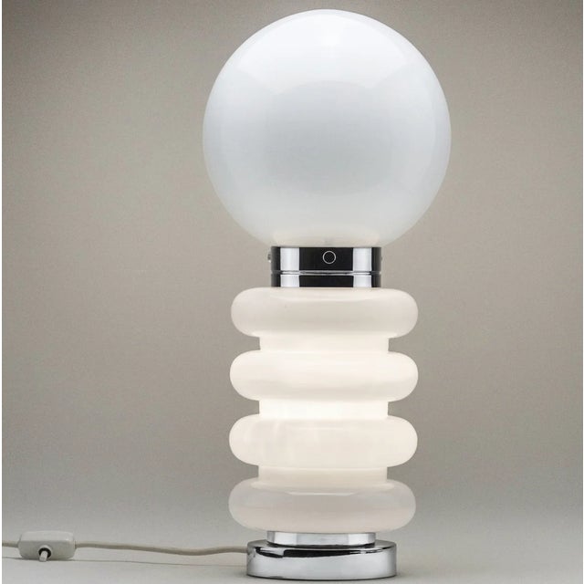 Glass Table Lamp by Carlo Nason for JBS, 1960s For Sale - Image 4 of 8