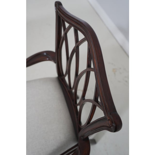 Theodore Alexander Chippendale Mahogany Armchair For Sale - Image 14 of 18
