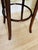 Pair of Vintage Thonet Style Bentwood and Straw Barstools For Sale - Image 6 of 12
