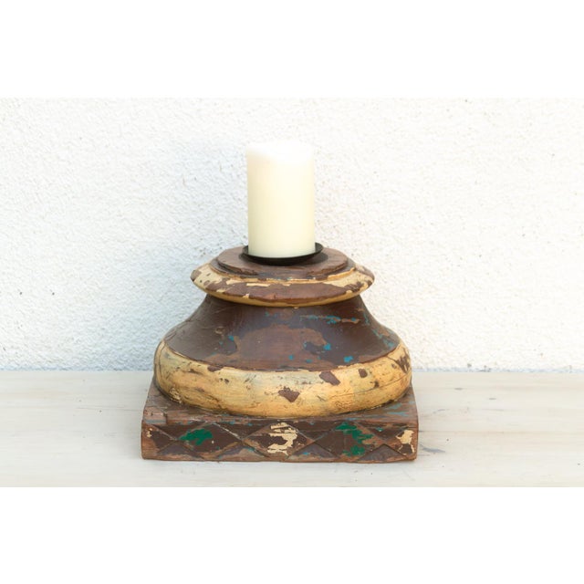 19th Century Colonial Teak Pedestal For Sale - Image 4 of 9
