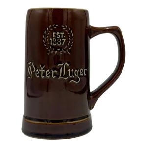 Vintage Iconic Peter Luger Steakhouse Restaurant New York Nyc Stein Mug Cup