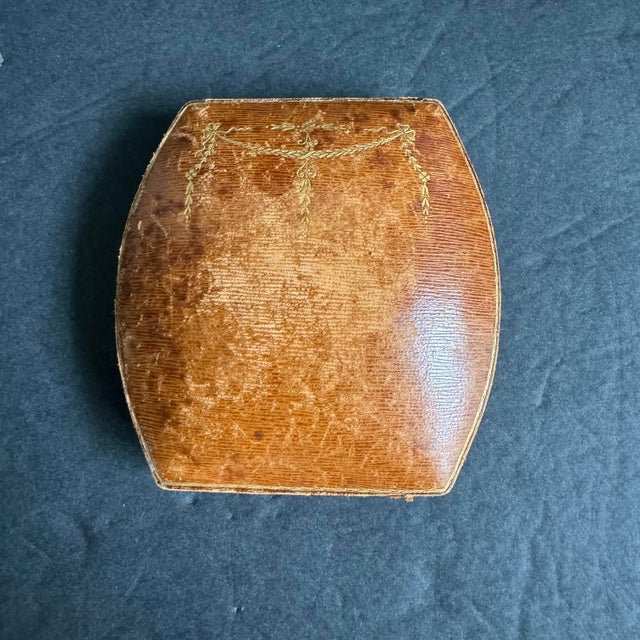 Antique Galt & Bro Leather Jewelry Presentation Box for Necklace or Earrings For Sale - Image 12 of 12