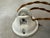 Antique Adjustable Opaline and Porcelain Pendant Lamp, 1930s For Sale - Image 6 of 10