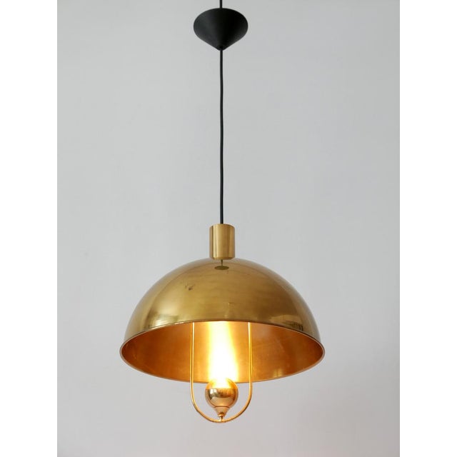 Mid-Century Modern Brass Pendant Lamp by Florian Schulz, Germany, 1970s For Sale - Image 15 of 18