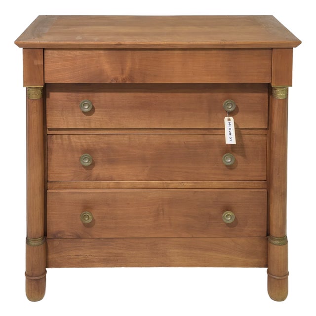 1920s Small Empire Style 4 Drawer Chest For Sale