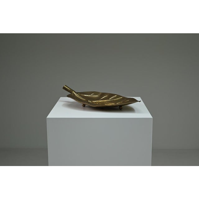 Brass Leaf Fruit Bowl, Europe, 1970s For Sale - Image 10 of 10
