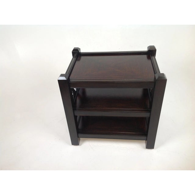 Modern end table with custom zembrano finish. End table is made of alder, best wood you can use! Well made with a unique...