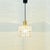 1970s Mid-Century Modern Pendant Light in Glass and Brass from Limburg, Germany, 1960s For Sale - Image 5 of 12