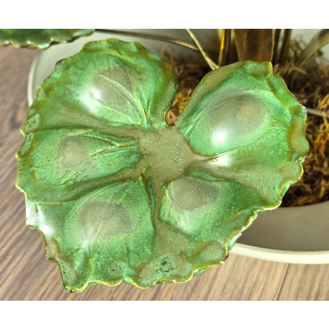 Winifred Cole Madonnna Lily Pottery Flowers & Brass Brutalist Sculpture For Sale - Image 12 of 15