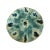 Vintage Mid Century Modern Studio Pottery Catchall in Sea Green Tones on Three Legs For Sale In Philadelphia - Image 6 of 8