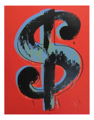 Andy Warhol, Dollar Red, Screenprint