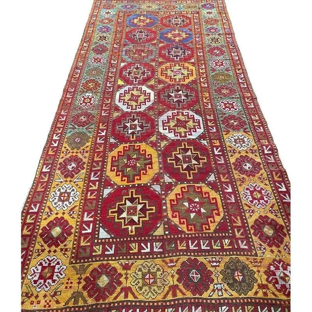 1920s Kazak Area Rug 4’4″ X 9’5″ For Sale - Image 4 of 11