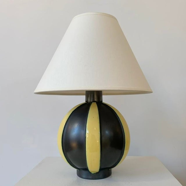 Mid-Century Modern Decorative Ceramic Table Lamp, 1950 For Sale - Image 3 of 12