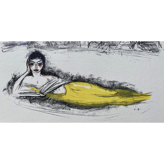 Kees Van Dongen, Mermaid of Paris, 1962, Original Lithograph For Sale - Image 5 of 6