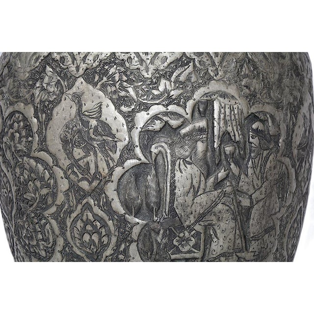 Copper Vase with Engraving, 1940s For Sale - Image 4 of 16