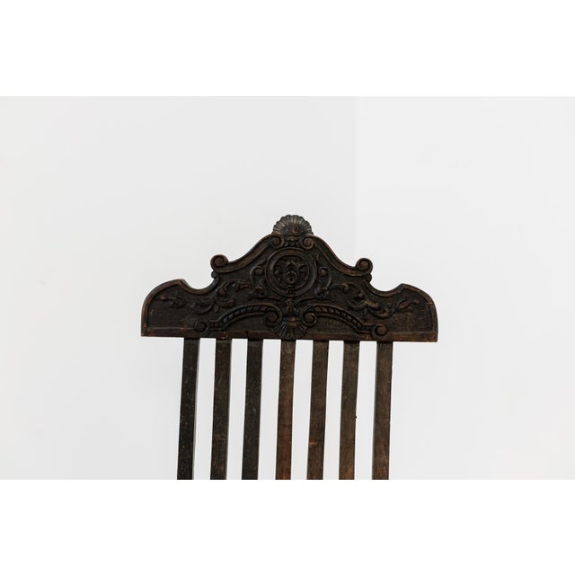 Wood Italian Inlaid Wood Foldable Chair, 1930s For Sale - Image 7 of 15