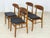 Brown Vintage Danish Teak Chairs, Set of 4 For Sale - Image 8 of 12