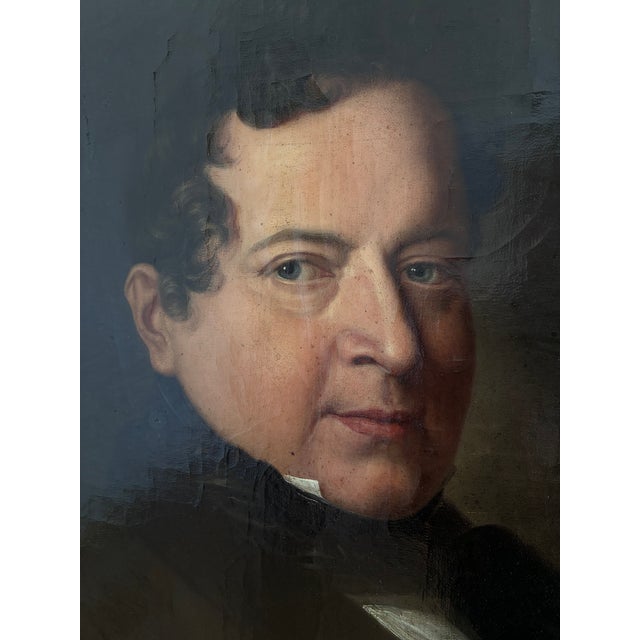 Antique Original Large Portrait Oil Painting of a German Opera Tenor For Sale - Image 4 of 15