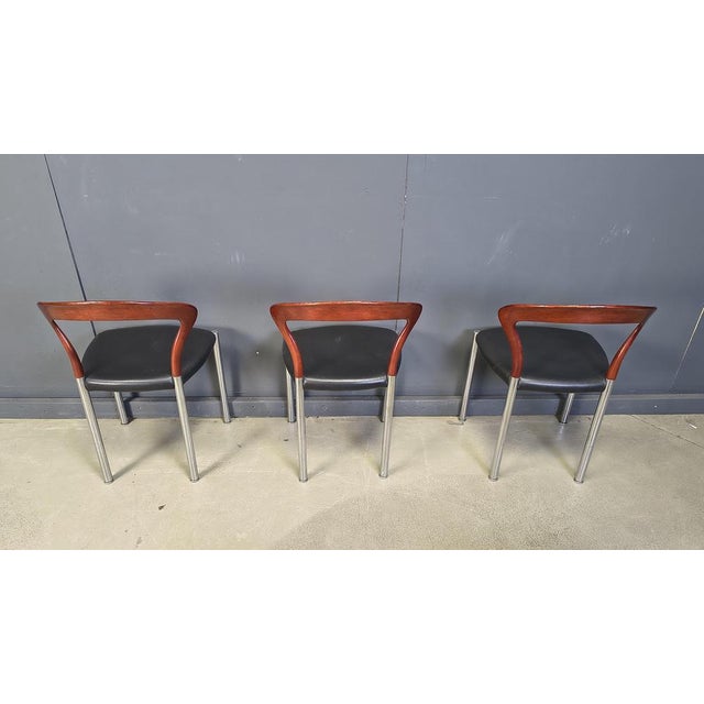 1970s Vintage Lotus Chairs by Hartmut Lohmeyer for Kusch & Co., 1970s, Set of 6 For Sale - Image 5 of 14