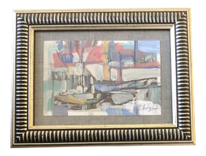 Original Contemporary Stephen Heigh Abstract Painting Framed
