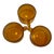 Iittala Kastehelmi Amber Glass Coffee Cups Set of 3 | Oiva Toikka Scandinavian Design For Sale - Image 10 of 11