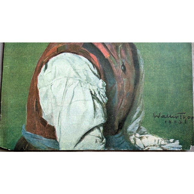 Art Nouveau Original 1905 Jugend Magazine Cover No. 40 by Walter Thor – Bauernmädchen in Tracht – German Art Nouveau (Jugendstil) Print For Sale - Image 3 of 3