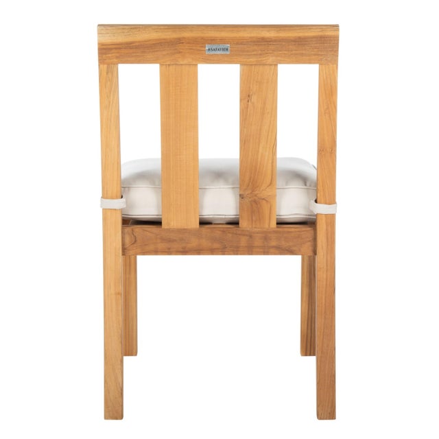Wood Montford Teak Dining Chair - Natural / Beige For Sale - Image 7 of 7