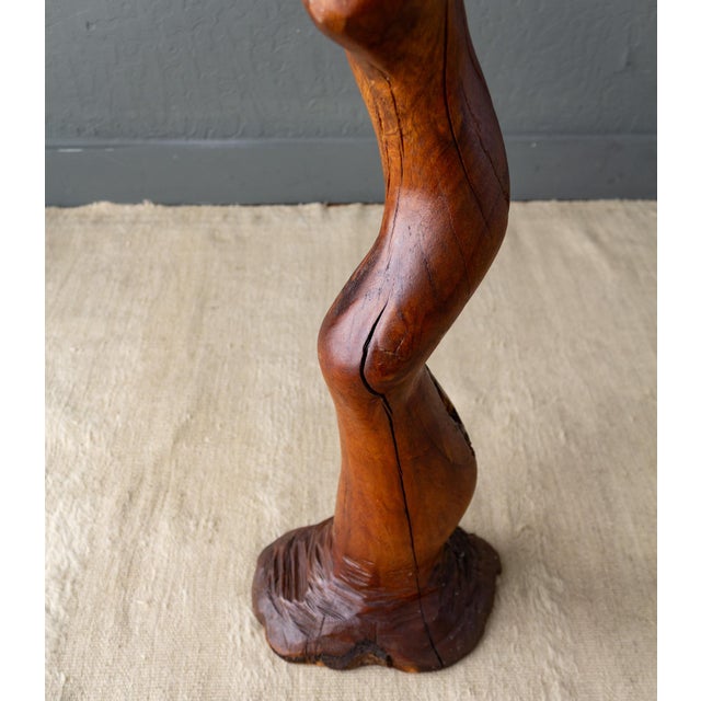 Large Hand Carved Redwood Mushroom Sculpture For Sale - Image 12 of 18