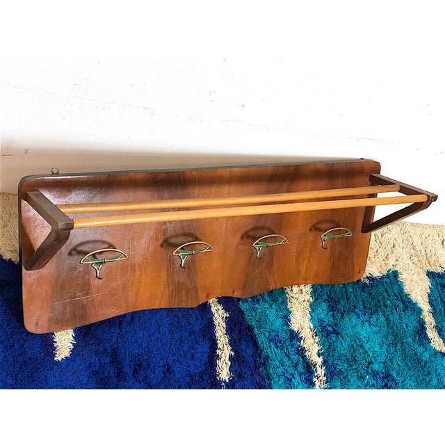 Mid-Century Coat Hanger, Italy, 1950s For Sale - Image 6 of 15