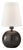 Thomas O'Brien by Visual Comfort Signature Tiny Terri Round Accent Lamp in Bronze with Linen Shade For Sale