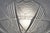 French Art Deco Pendant Light by Muller Freres - 1930s Geometric Butterfly Glass & Nickel For Sale - Image 9 of 10