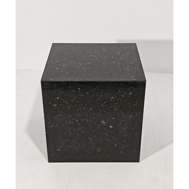 1970s Italian Black Granite Marble Sculpture Display Table by Massimo Papiri for Appia Antica Roma, 1970s For Sale - Image 5 of 10