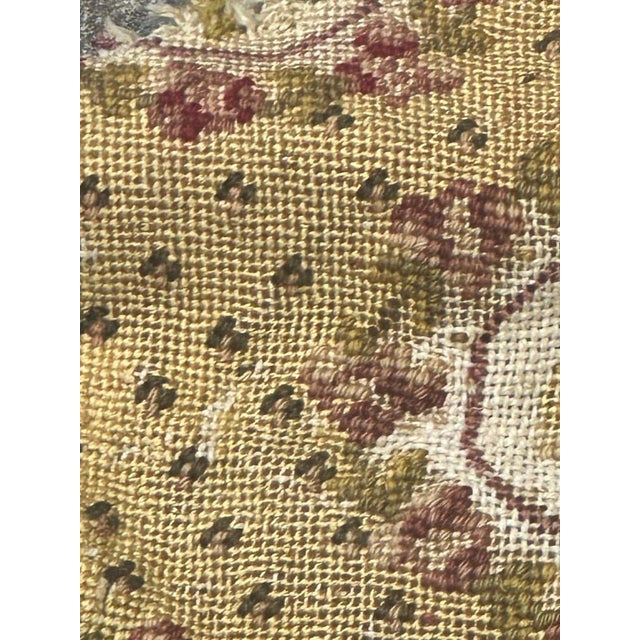 French Needlepoint Chair Cover Tapestry, 1890s For Sale - Image 6 of 15