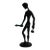 Vintage Modernist Bronze Figure Holding Hammer Sculpture For Sale