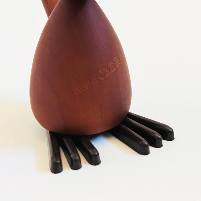 Mid 20th Century MCM Senshukai Wood Royal Pet - Wood Pecker For Sale - Image 5 of 8