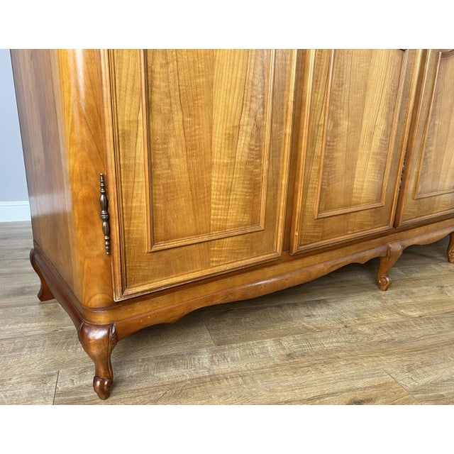 Vintage Louis XVI French Five-Door Armoire For Sale - Image 7 of 14