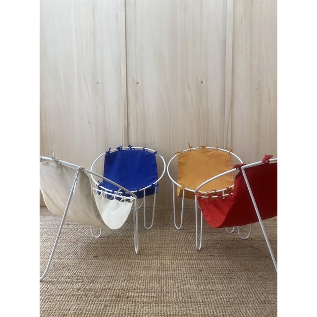 Vintage French Outdoor Armchairs, 1950s, Set of 4 For Sale - Image 11 of 15