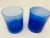Baccarat Cobalt Blue Drinking Glassware Set of 4 Spiral Lowball Italy 1980s For Sale - Image 4 of 12