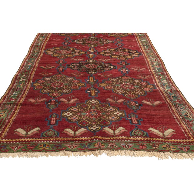 Late 19th Century Caucasian Karabagh Rug, 04'07 X 14'07 For Sale - Image 4 of 10