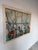 Mid-Century Modern Large 1985 Toni Dalton Botanical Geraniums & Window Oil on Canvas Painting, Framed For Sale - Image 3 of 12