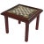 Chocolate English Low Table with Chess Board Top For Sale - Image 8 of 8
