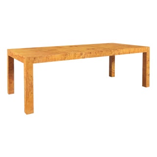 Vintage Burl Wood Dining Table by Milo Baughman for Thayer Coggin For Sale