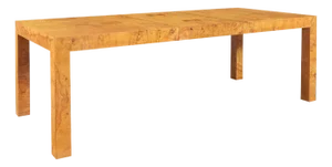 Vintage Burl Wood Dining Table by Milo Baughman for Thayer Coggin