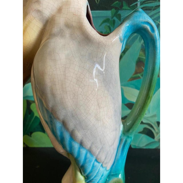 Ceramic Majolica Absinthe Pitcher by Saint Clément, 1900s For Sale - Image 7 of 9