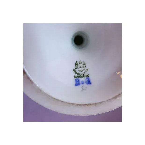 Blue & White Seagull Compote For Sale - Image 4 of 6