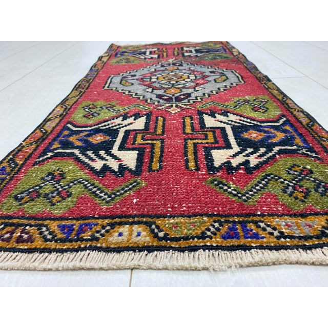 Vintage Turkish Rustic Decor Rug For Sale - Image 4 of 5