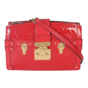 Cherry Monogram Vernis Trunk Clutch Bag