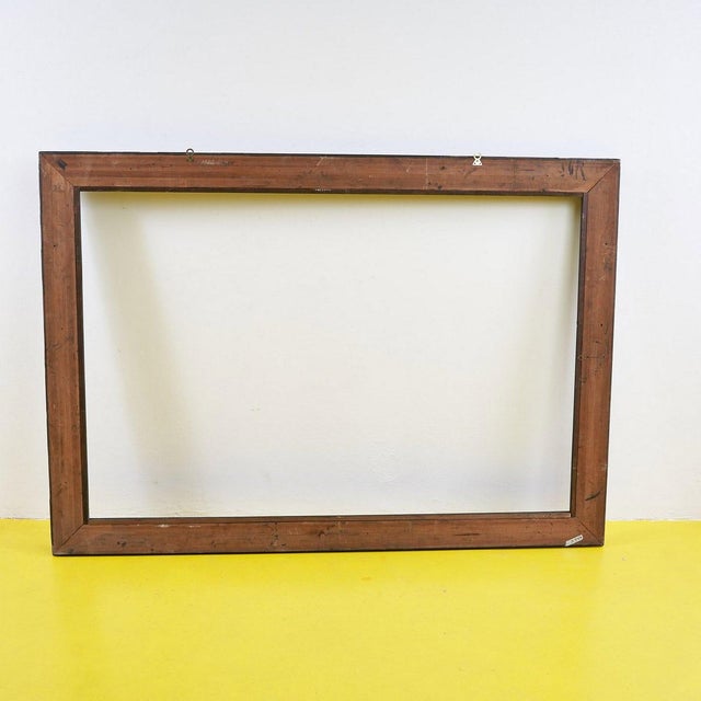 Large Vintage Frame in Wood For Sale - Image 9 of 12
